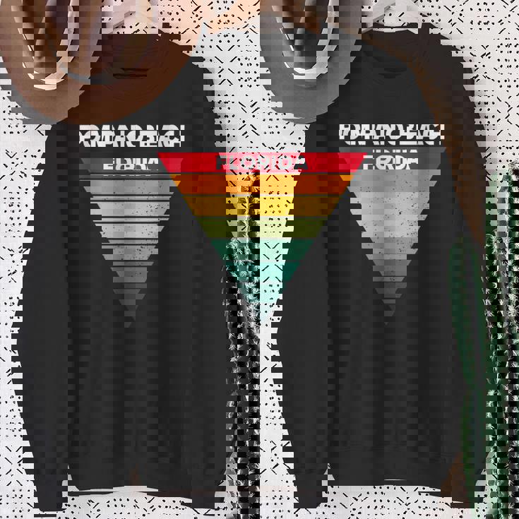 Pompano Beach Floridaille Natale De L'océan Atlantique État D'origine Sweater e Cadeaux pour les femmes âgées