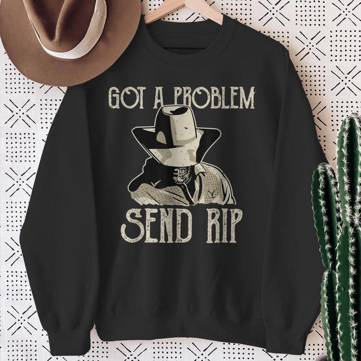 Got Problem Send Ripintage Retro Sweatshirt Geschenke für alte Frauen