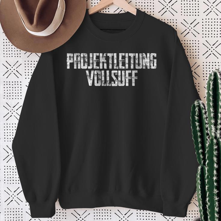 Projektleitungollsuff Sauf Bier Sweatshirt Geschenke für alte Frauen