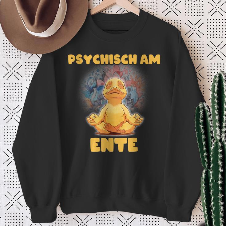 Psychisch Am Ende Psychisch Am Ente Meme Sweatshirt Geschenke für alte Frauen