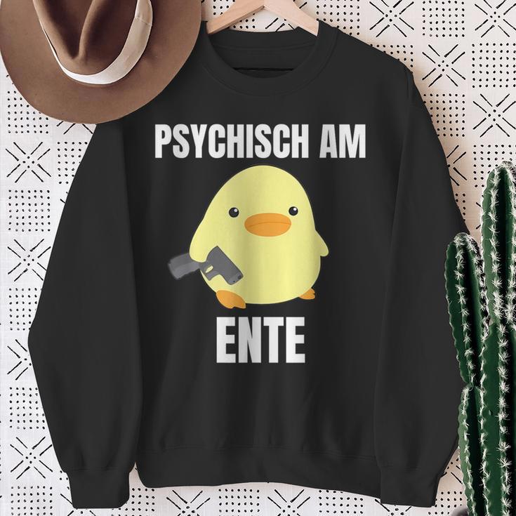 Psychisch Am Ente Sweatshirt Geschenke für alte Frauen