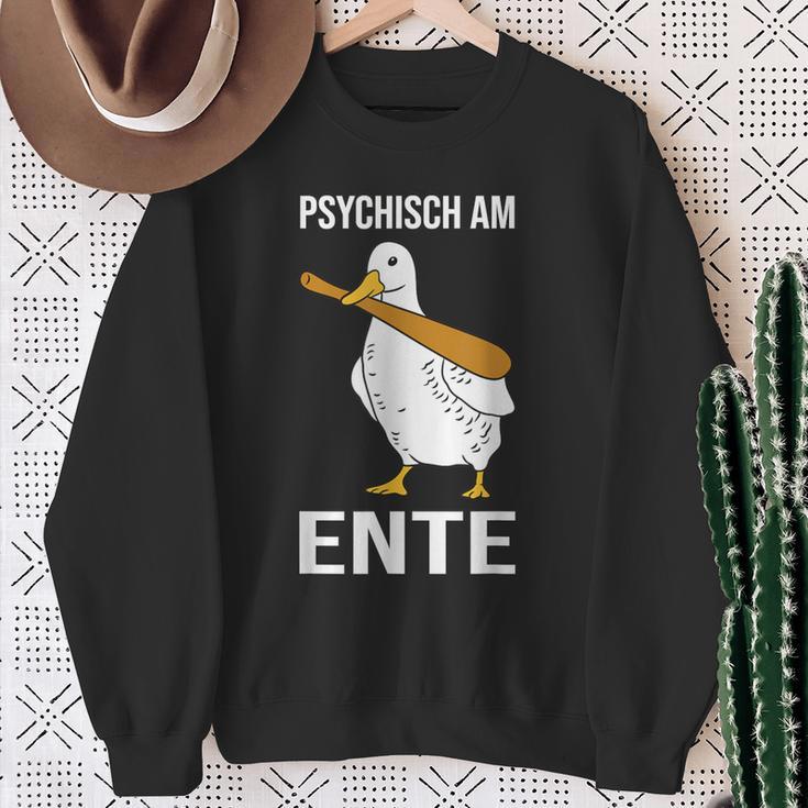 Psychisch Am Ente Sweatshirt Geschenke für alte Frauen