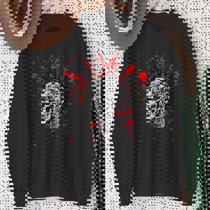 Punk Rocker Dal Classico Scull Punk Felpa Regalos para ancianas