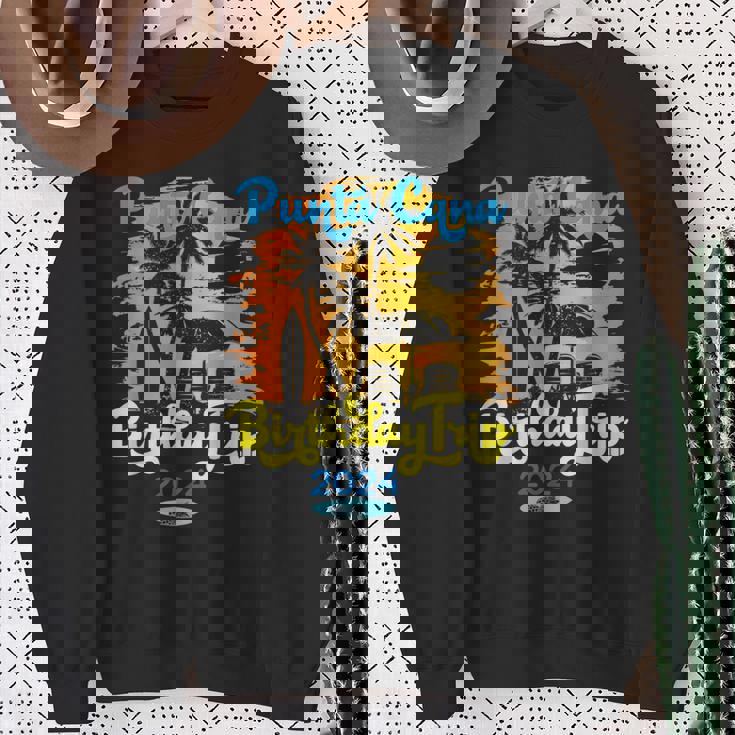 Punta Cana Birthday Trip 2024 Dominican Republic Souvenirs Sweatshirt Gifts for Old Women