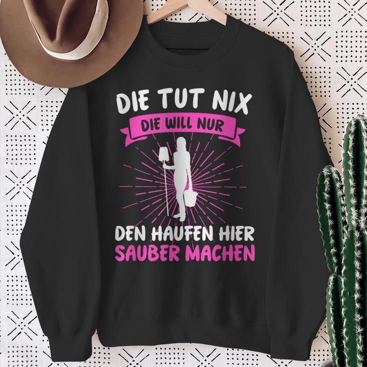 Putzkraft Putzkraft Putzfrau Sweatshirt Geschenke für alte Frauen