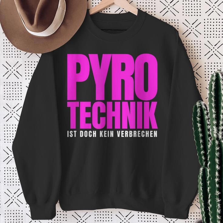 Pyrotechnik Ist Doch Keinerbrechen Hüftgold Eggers Outfit Sweatshirt Geschenke für alte Frauen