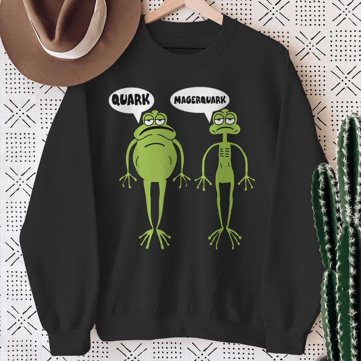 Quark Skimmed Curk Frog S Sweatshirt Geschenke für alte Frauen