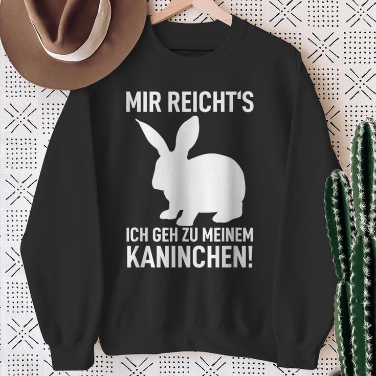 Rabbit Mir Reicht's Ich Geh Zu Meinem Rabbit Sweatshirt Geschenke für alte Frauen