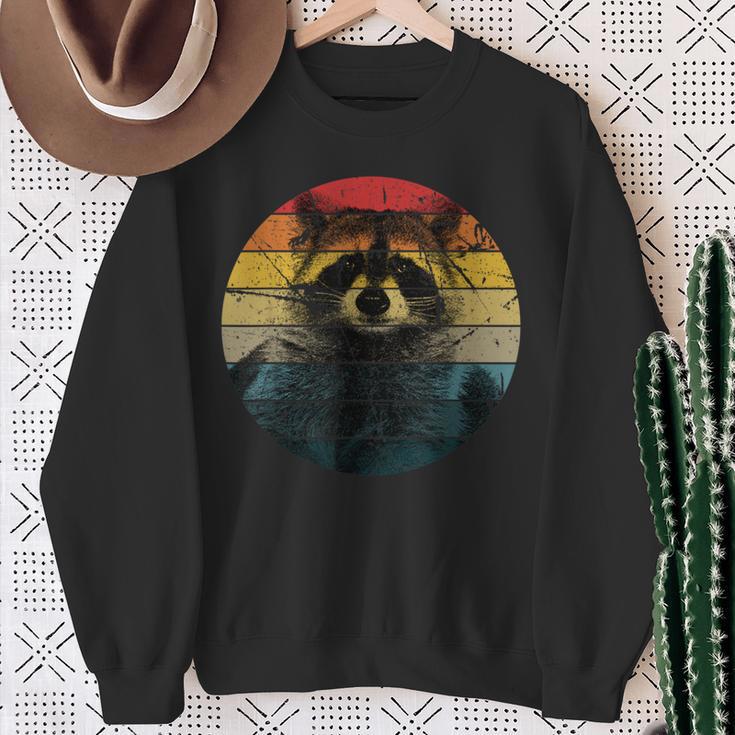 Raccoon For Mapache Marten Raccoon Sweatshirt Geschenke für alte Frauen