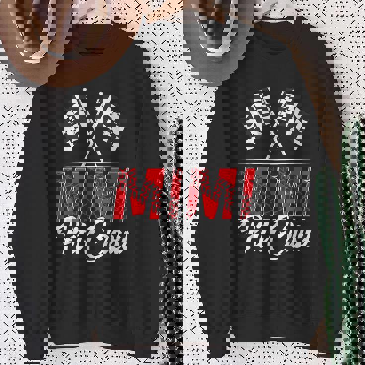 Race Car Birthday Party Racing Family Mimi Pit Crew Sweatshirt Gifts for Old Women