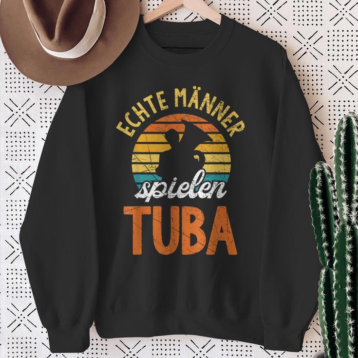 Real Männer Spielen Tuba S Sweatshirt Geschenke für alte Frauen