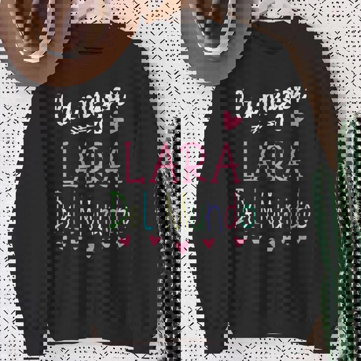 Regalo Per Nome Lara La Migliore Lara Del Mondo Felpa Regalos para ancianas