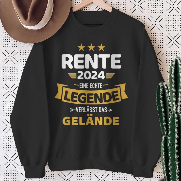 Rente 2024 Real Legend Leaves Terrain Pensioner Sweatshirt Geschenke für alte Frauen