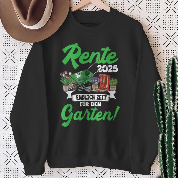 Rente 2025 Endlich Zeit Für Den Garten Rentner Sweatshirt Geschenke für alte Frauen