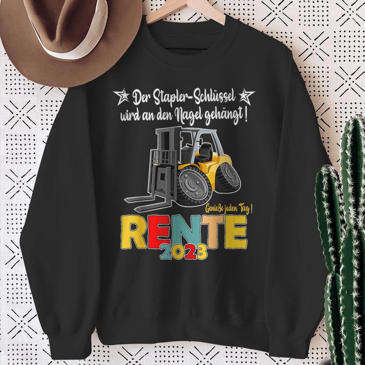 Rente Pension 2023 Forklift Sweatshirt Geschenke für alte Frauen