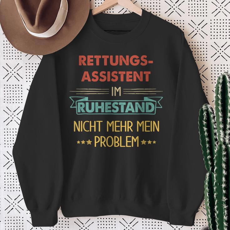 Rescue Assistant Im Ruhestand Nicht Mehr Mein Problem Sweatshirt Geschenke für alte Frauen