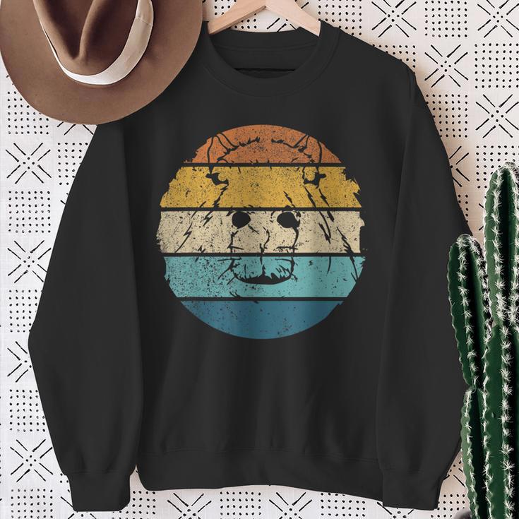 Retro Capybara Water Pig Rodentintage Capybara Sweatshirt Geschenke für alte Frauen