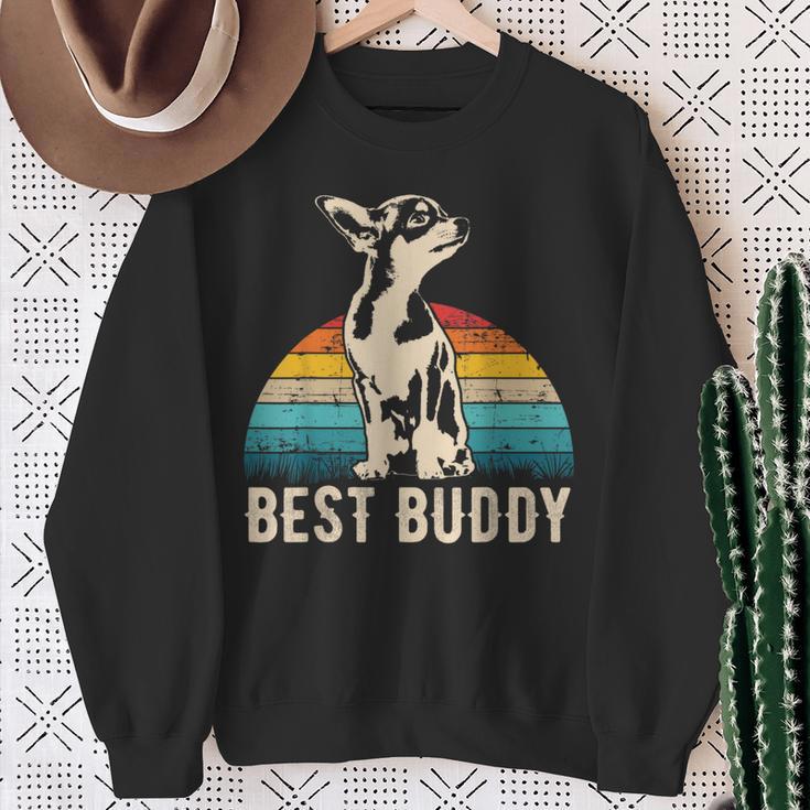 Retro Chihuahua Geschenk Idee Sweatshirt Geschenke für alte Frauen