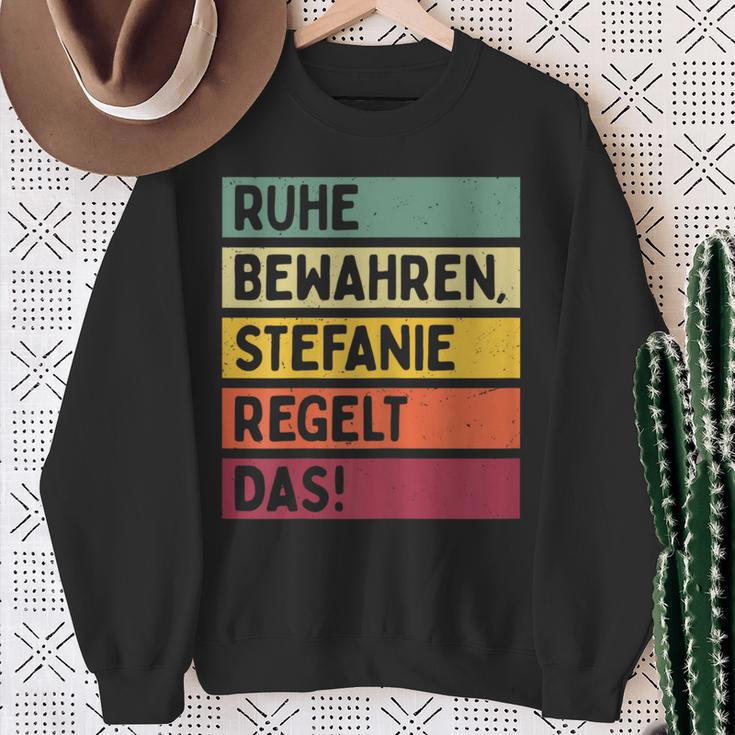 In Retro Colours Stefanie Regelt Sweatshirt Geschenke für alte Frauen