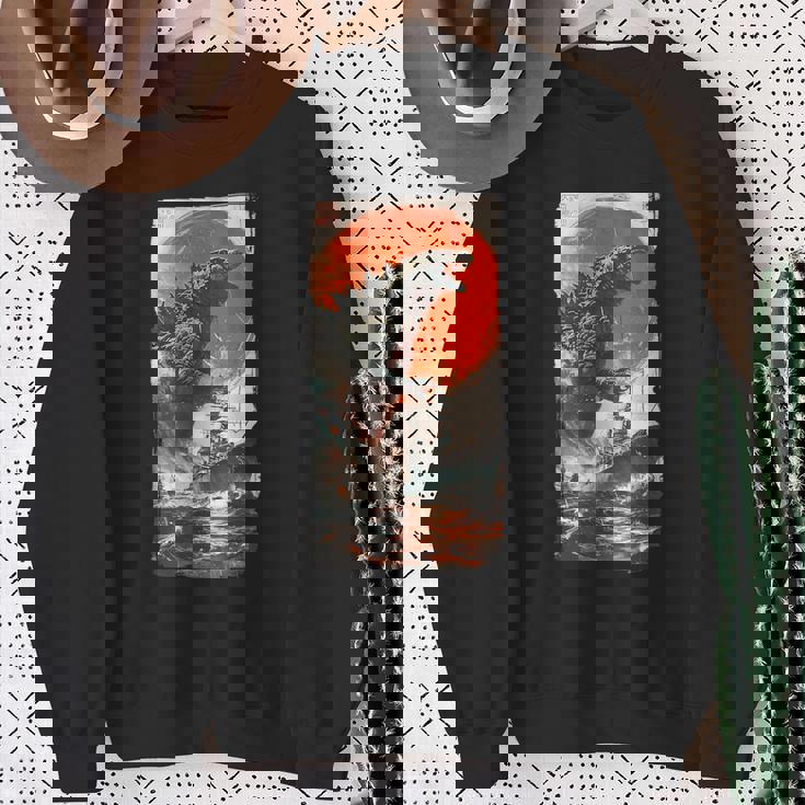 Retro Japanese Legendary Rare Kaiju Sweatshirt Gifts for Old Women