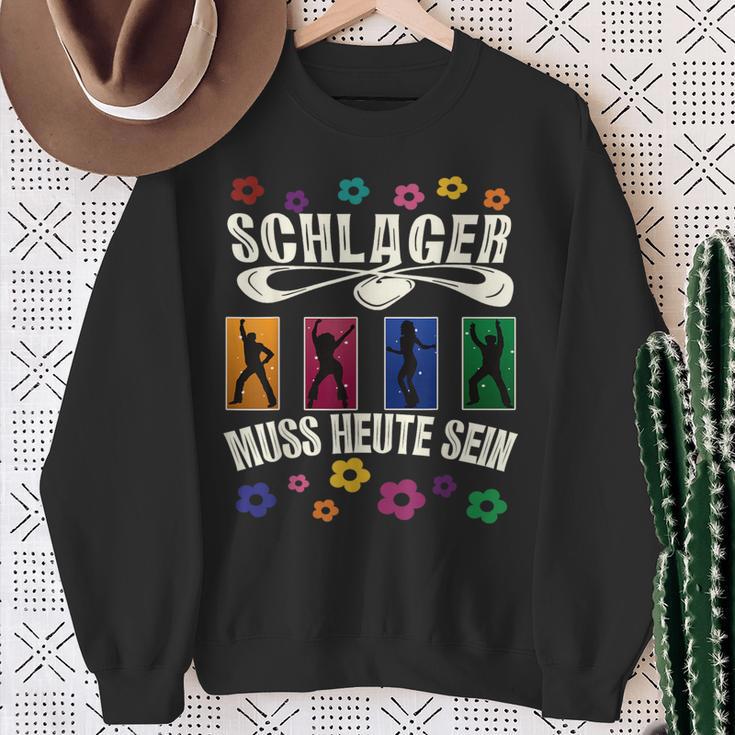 Retro Schlager Costume Outfit For Schlager Party Sweatshirt Geschenke für alte Frauen