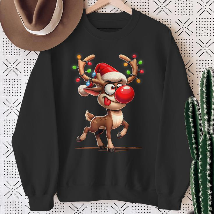 Rindeer Christmas Reindeer Christmas Sweatshirt Geschenke für alte Frauen