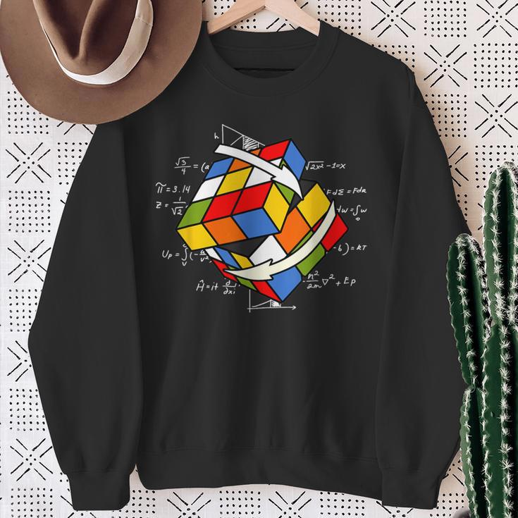 Rubik's Cube Magic Cube Retro Rubiintage Nerd Sweatshirt Geschenke für alte Frauen