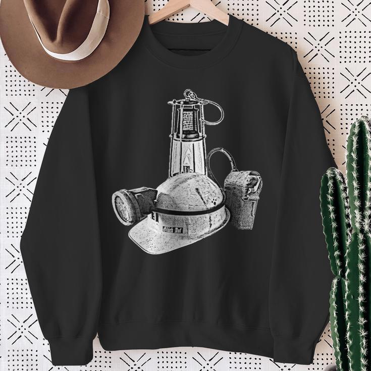 Ruhrpott Jumper Miner Helmet Grubenlampe Glück On Sweatshirt Geschenke für alte Frauen