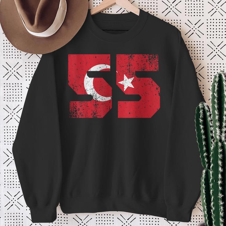 Samsun 55 Memleket Turkey Flag Idea Sweatshirt Geschenke für alte Frauen