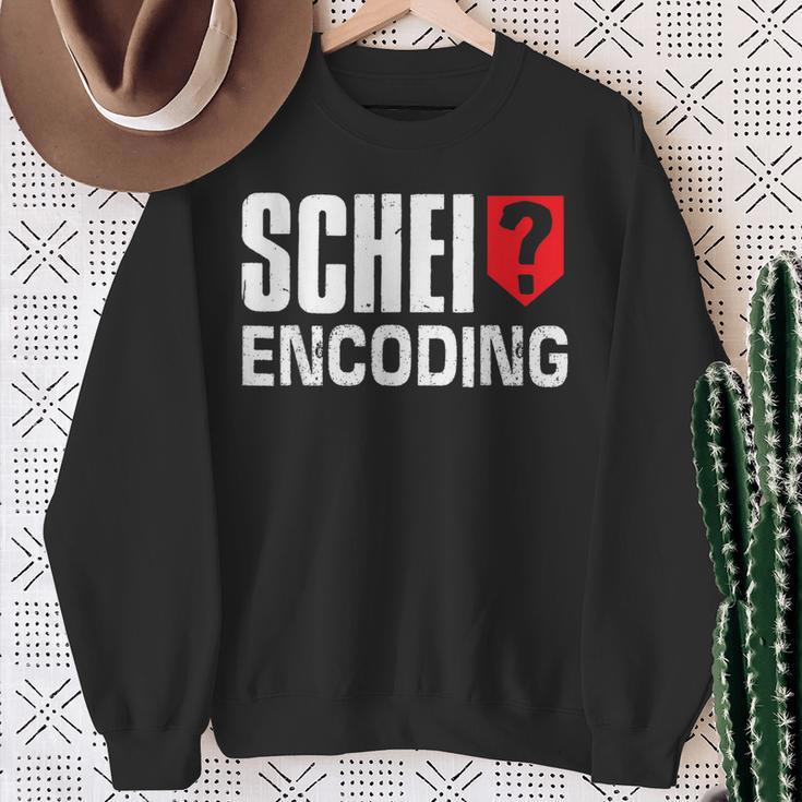 Schei Encoding Christmas Itler Nerd Sweatshirt Geschenke für alte Frauen