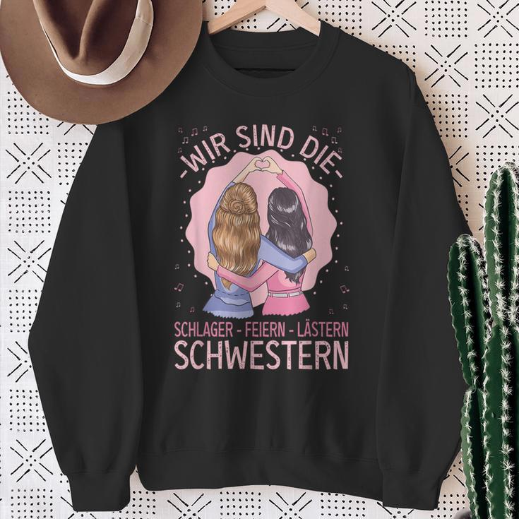 Schlager Feiern Lästern Schlageroutfit Party S Sweatshirt Geschenke für alte Frauen