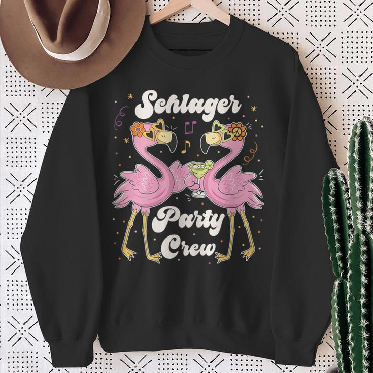 Schlager Party Crew Mädels Schlager Party Team Sweatshirt Geschenke für alte Frauen