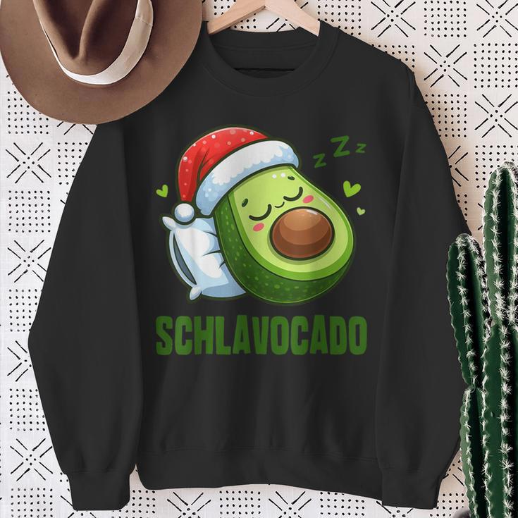 Schlavocado Official Pyjamas Sleep Avocado Christmas Sweatshirt Geschenke für alte Frauen