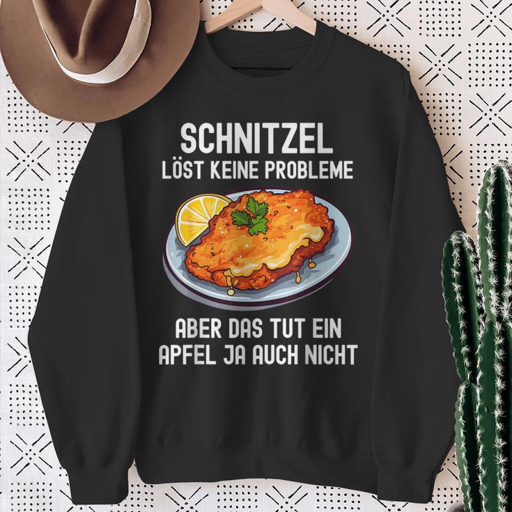 Schnitzel Löve Keine Probleme Question Schnitzel Sweatshirt Geschenke für alte Frauen