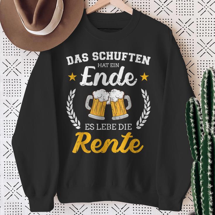 Schuften Hat Eine Ende Es Lebe Rente Für Rentner Ruhestand Sweatshirt Geschenke für alte Frauen