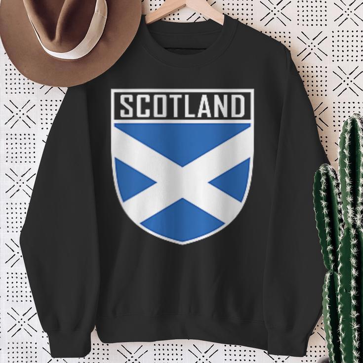 Scotland Flag Scottish Flag Football Fan Sweatshirt Geschenke für alte Frauen