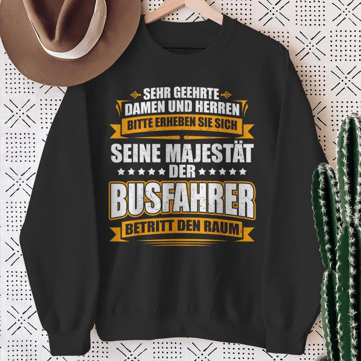 With Seine Majestät Der Busfahrer Cool Print Sweatshirt Geschenke für alte Frauen