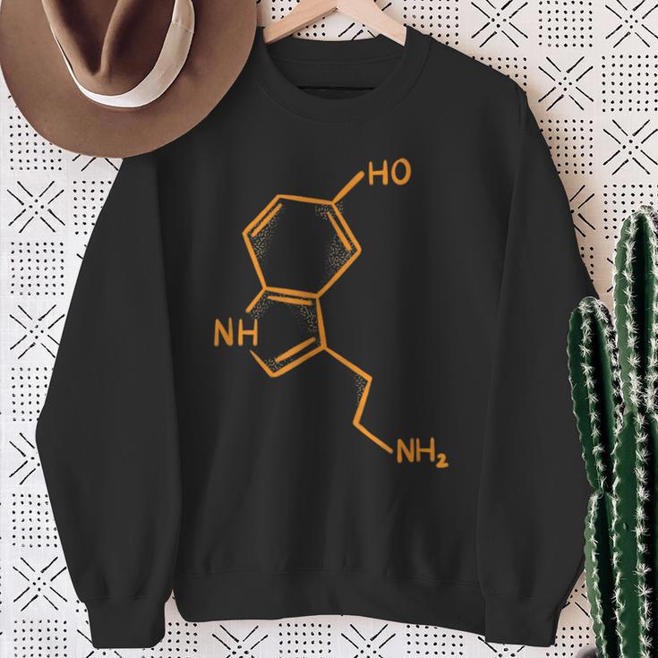 Serotonin Chemische Strukturen Chemie Sweatshirt Geschenke für alte Frauen