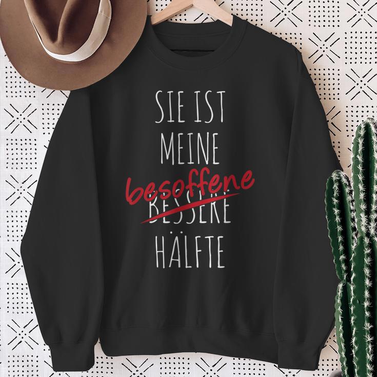 Sie Ist Meine Besoffene Half German Langu Sweatshirt Geschenke für alte Frauen