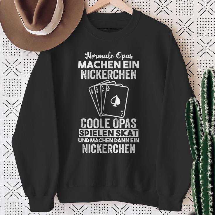 Skat Grandpa Skat Game Sweatshirt Geschenke für alte Frauen