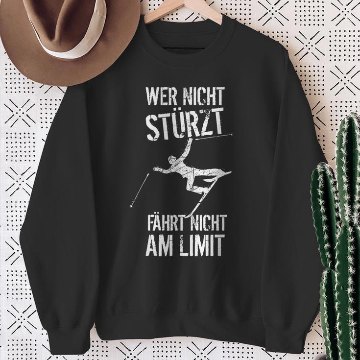 Skiing Apres Ski Slogan Hobby Skier Sweatshirt Geschenke für alte Frauen