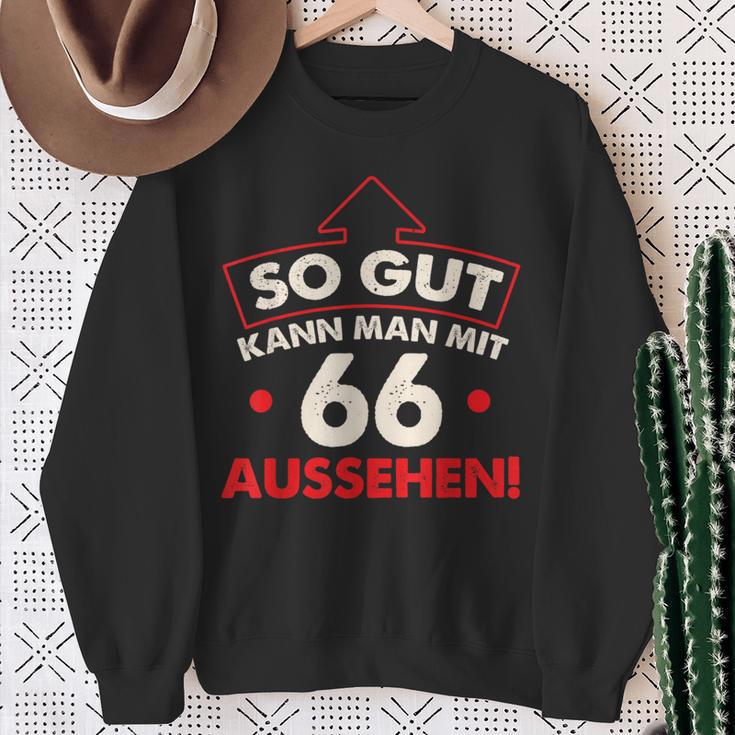 So Gut Kann Man Mit 66 Jahren Sehen Birthday Sweatshirt Geschenke für alte Frauen