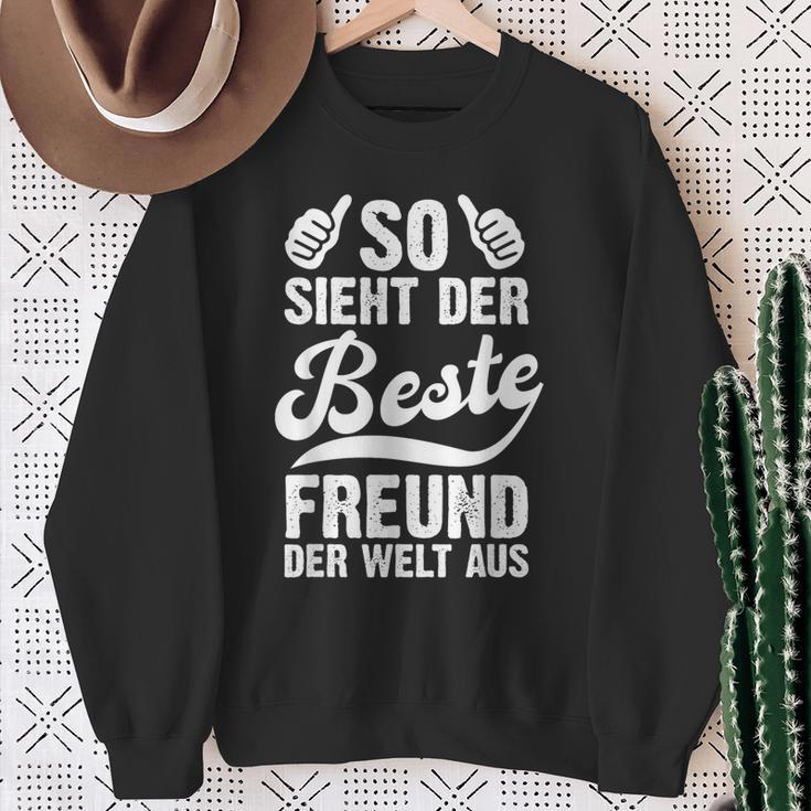 So Sieht Der Beste Freund Der Welt Aus Lustig Freundschaft Sweatshirt Geschenke für alte Frauen