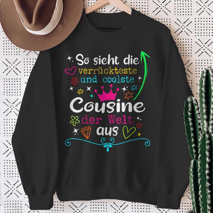 With So Ssieht Die Merrücksten Und Coolste Cousine Der Welt So Ssieht Die Madster's Sweatshirt Geschenke für alte Frauen