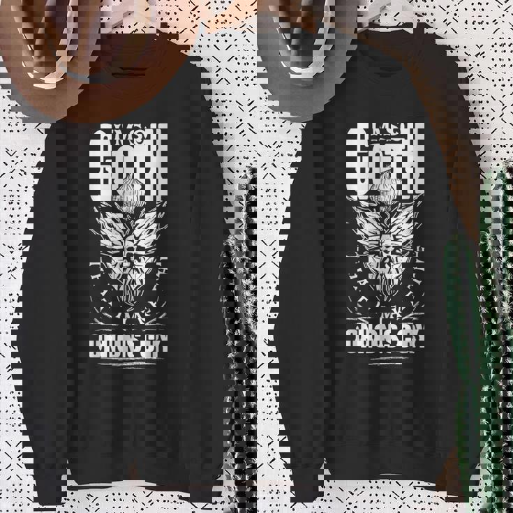 Sono Così Goth Che Faccio Piangere Le Cipolle Dark Gothic Felpa Regalos para ancianas