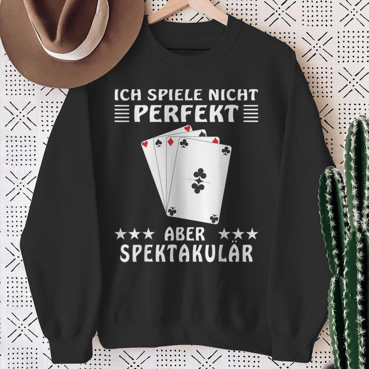 Spektacular Card Player Sweatshirt Geschenke für alte Frauen