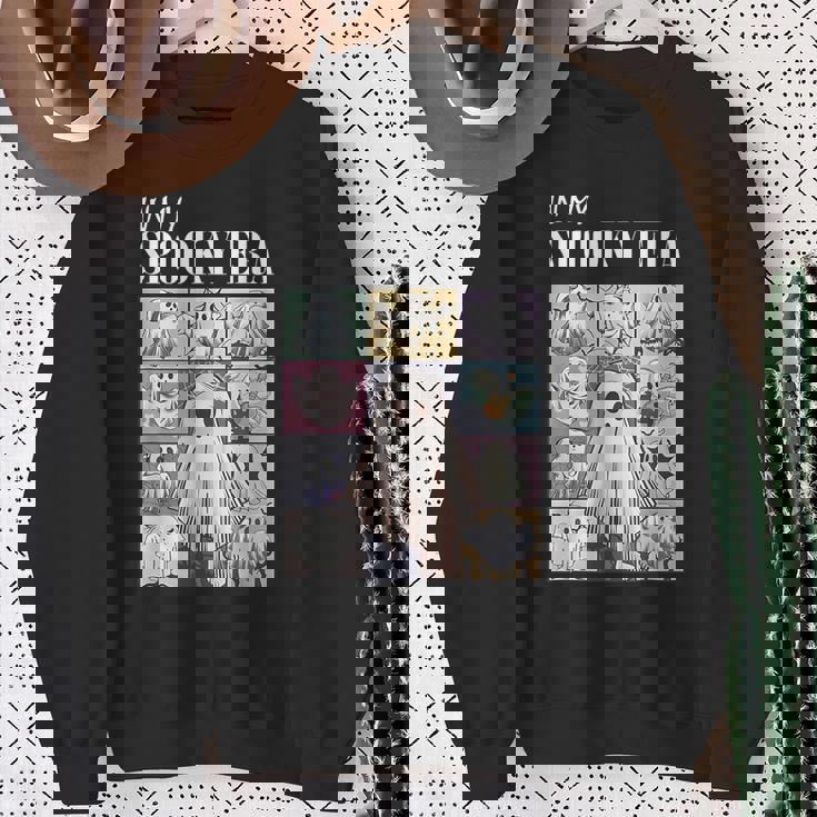In My Spooky Era Spooky Season Ghost Halloween Sweatshirt Gifts for Old Women