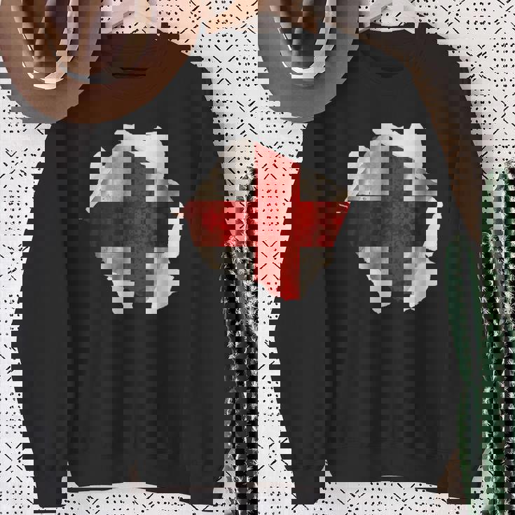 St George's Flag England Flag St Georges Day English & Proud Sweatshirt Gifts for Old Women