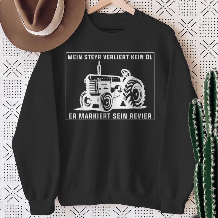 Steyr Oldtimer Traktor Fan Sweatshirt Geschenke für alte Frauen