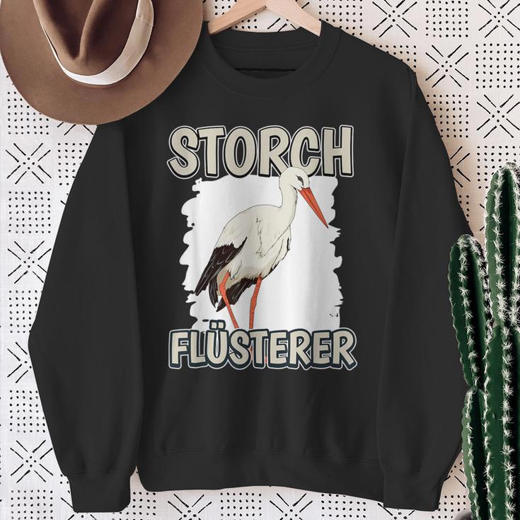 Stork Whisperer Storchflüsterer Sachenogel Stork Sweatshirt Geschenke für alte Frauen